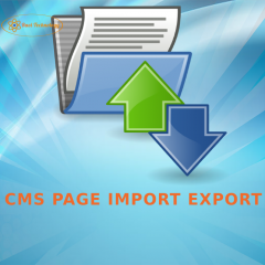 Magento 2 CMS Page Import Export